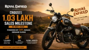 Royal Enfield Crosses 1.03 Lakh Sales