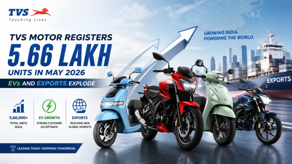 TVS Motor Registers Monthly Sales