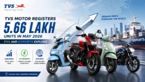 TVS Motor Registers Monthly Sales