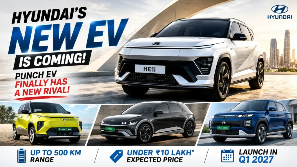 Tata Punch EV Rival Hyundai’s Upcoming EV