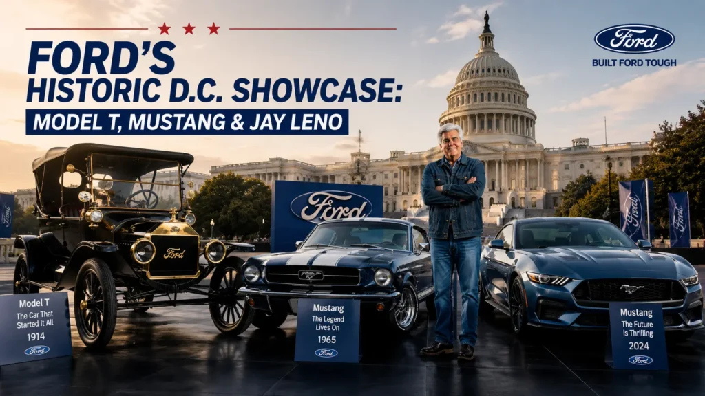 Ford's Historic D.C. Showcase Model T, Mustang & Jay Leno