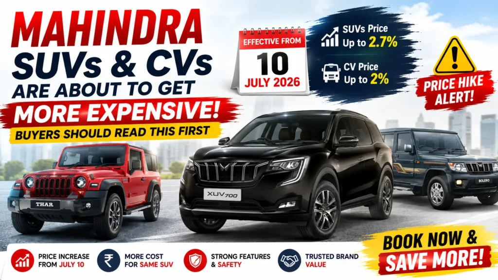 Mahindra SUV Price Hike
