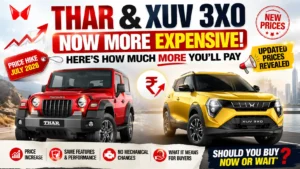 Mahindra Thar & XUV 3XO Price Hike