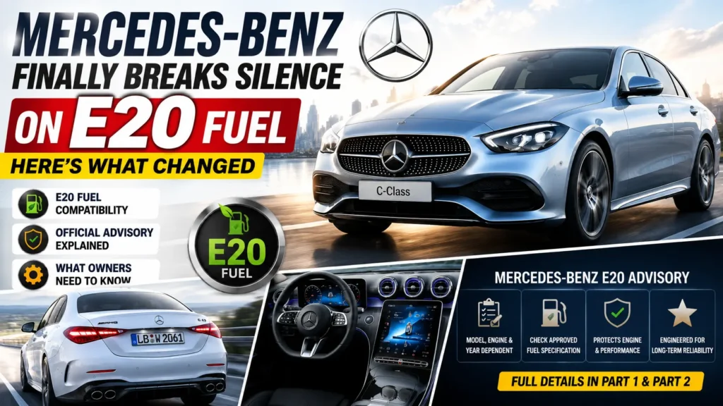 Mercedes-Benz E20 Fuel Advisory