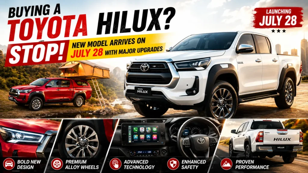 Buying A Toyota Hilux? Stop! The New Model Arrives On July 28 With Major Upgrades